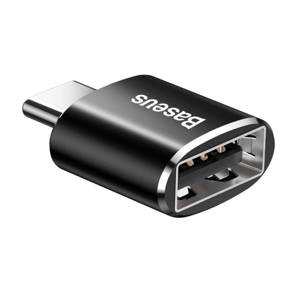 Baseus OTG-adapter mini USB - USB-C-omvandlare svart
