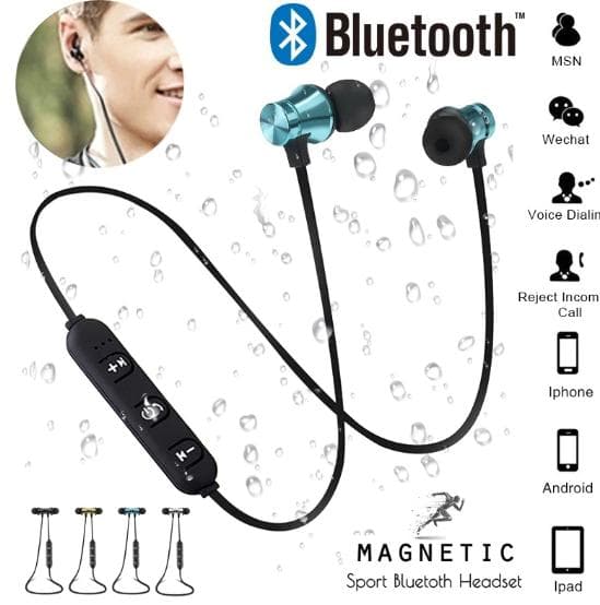 Magnetisk bluetooth hörlurar|guld