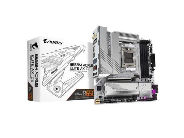 Gigabyte B650M AORUS ELITE AX ICE Micro-ATX Socket AM5 AMD B650