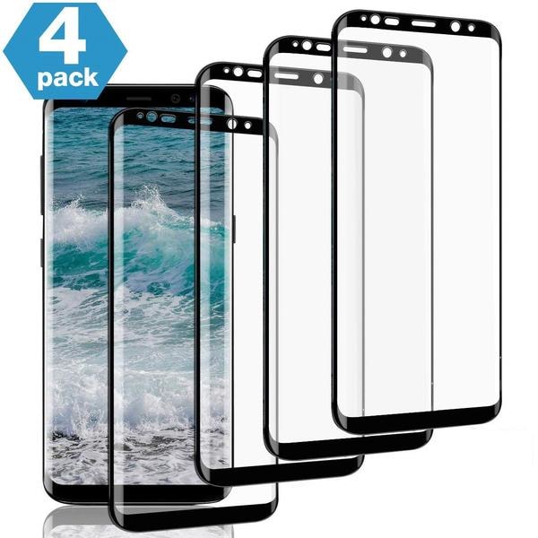 4 st Heltäckande Härdadglas  glas till din samsung s8 plus Transparent