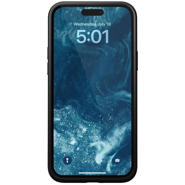 Nomad Modern läderfodral för iPhone 15 Plus 6,7\" engelskt brunt