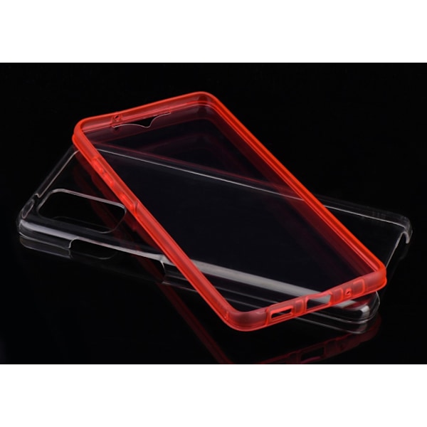 TPU fodral fram och back för Samsung S21plus röd