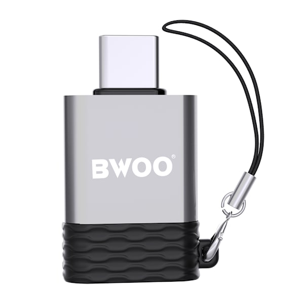 BWOO Adapter USB - USB-C Grå OTG BZ-35