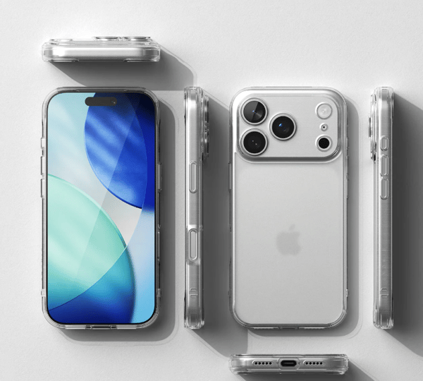 Slimmat silikonskal 1 mm – Transparent – iPhone 17 Pro Max transparent