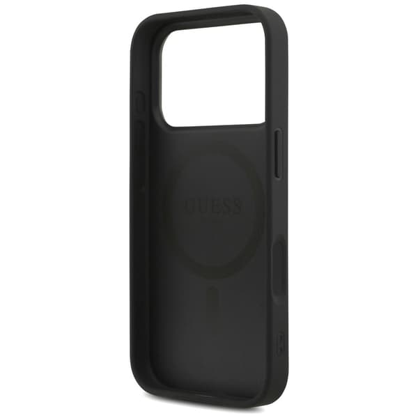Guess 4G Strap Triangle Logo MagSafe-fodral för iPhone 17 Pro svart