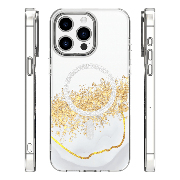Epoxy Mag-fodral för iPhone 15 Pro 6,1\" vit