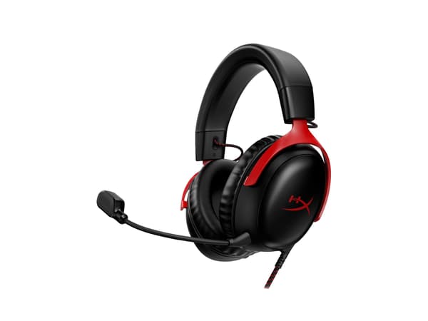 HyperX Cloud 3 Kablet hörlurar svart röd svart