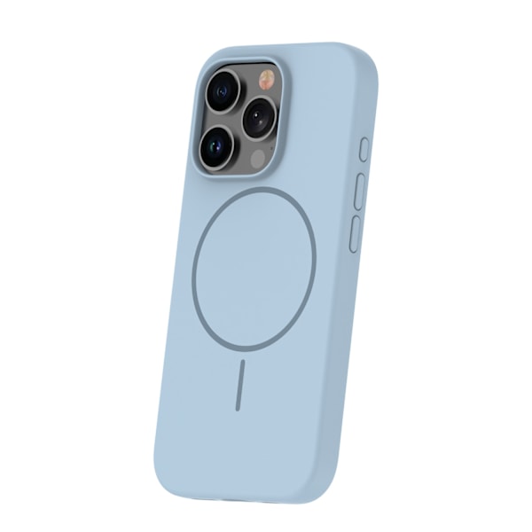 Silicone Case Thin Mag for iPhone 12 / 12 Pro 6.1\" Light Blue