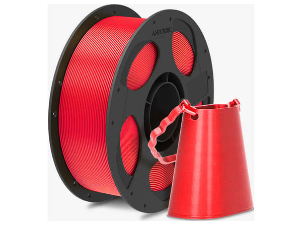 Anycubic PLA Silk PLA-filament 1.75mm Juleröd AHSCCR-103