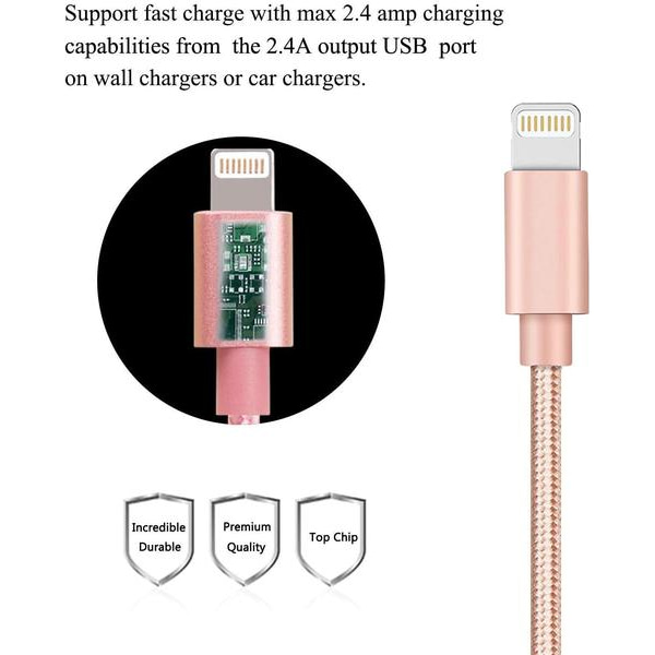2 st 1 m färgade  iphone kabel top kvalitet.