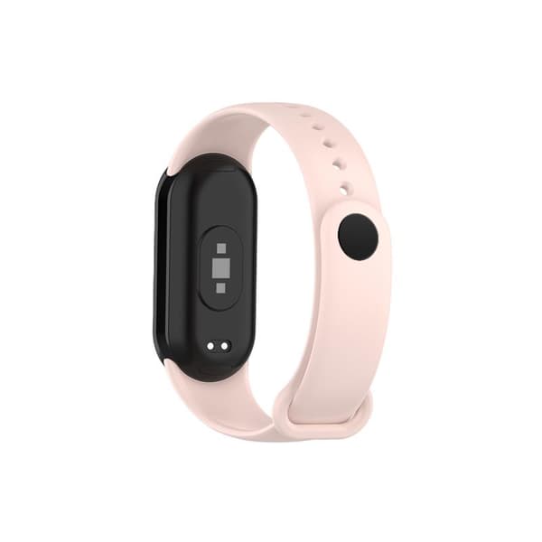 SILIKONREM MI BAND 8/M8 (1). LJUSROSA