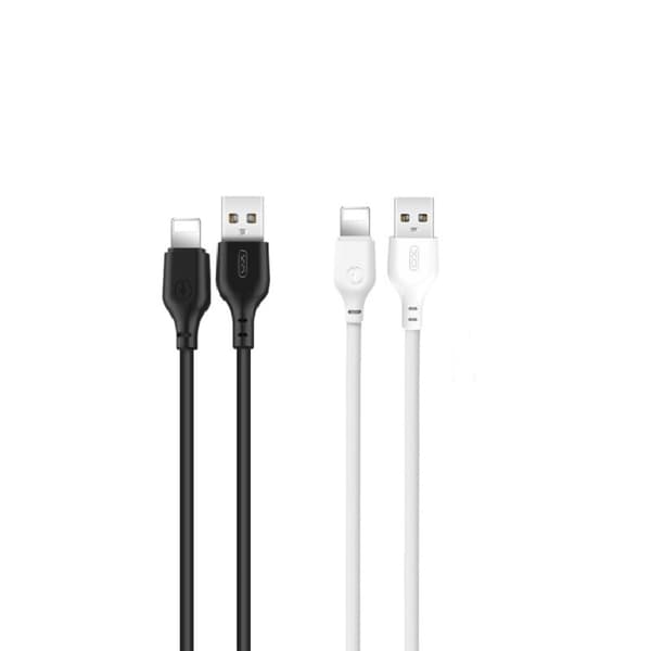 XO USB-C to Lightning Cable 1m 2.1A - Black/White Silicone (50-pack)