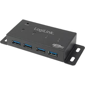 LogiLink USB 3.0 Hub 4-Port svart