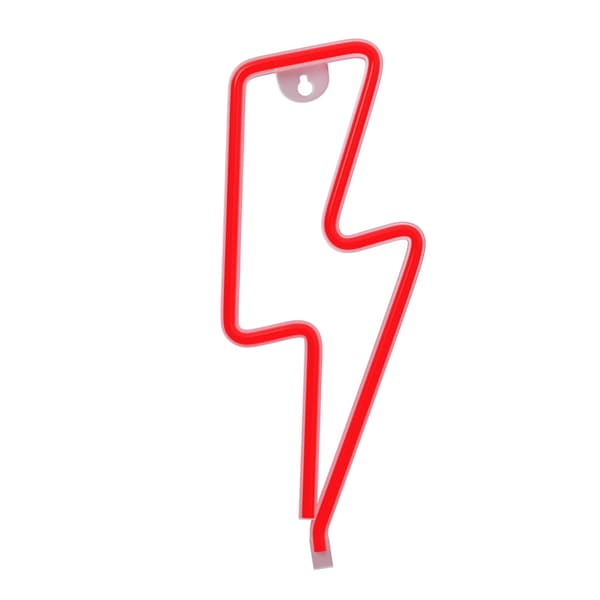 Neon LED-lampa BOLT röd Fladdermus + USB FLNE06 Forever Light