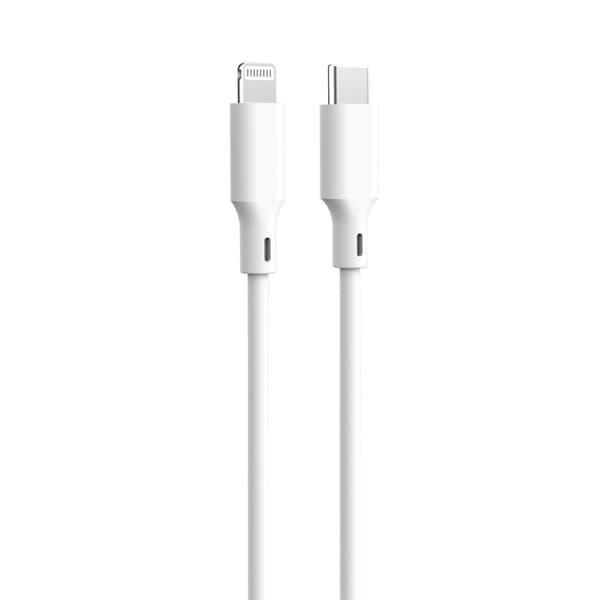 Forever återvinningskabel USB-C - Lightning 1,5m 3A KR12-CL-00 vit vit