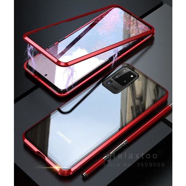 magnet fodral för Samsung S20 plus röd Red