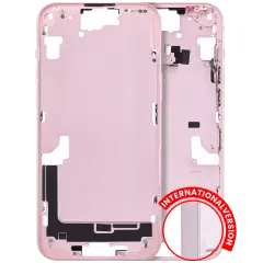 Mellanramshölje med smådelar för iPhone 15 Plus (EU / Global version) (Eftermarknad Plus) (Rosa) rosa