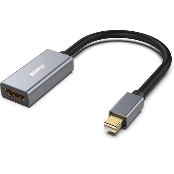 BENFEI-adapter mini DisplayPort till HDMI grå