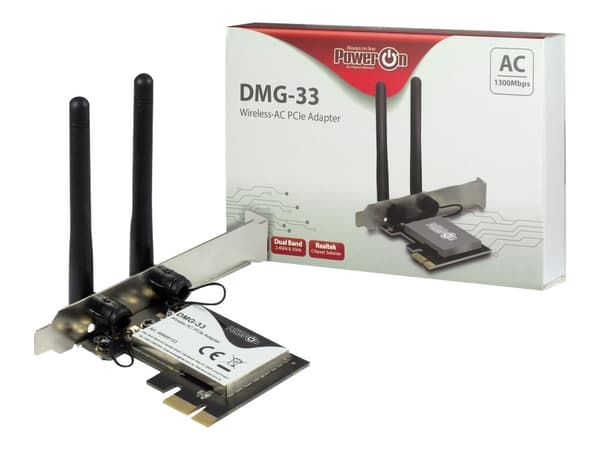 Inter-Tech DMG-33 Netvärksadapter PCI Express x1 1300Mbps