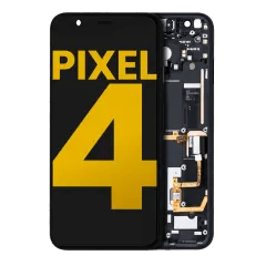OLED-enhet med ram för Google Pixel 4 (renoverad) (Oh So Orange strömbrytare)