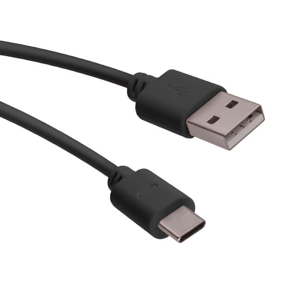Forever-kabel USB - USB-C 1,0 m 1A svart