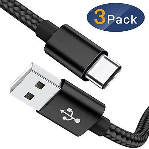 3 st hög kvalitet 1 m usb-c - svart svart