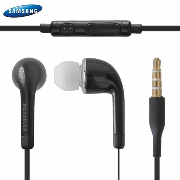 J5 Samsung/iPhone hörlurar - vit Black