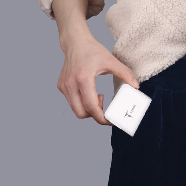 VÄGGLADDARE T-PHOX MEGA T-PP09 GAN PD 65W USB / USB-C vit vit