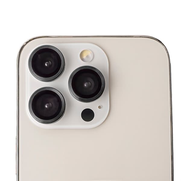 Set med linsglas för iPhone 17 Pro svart ram