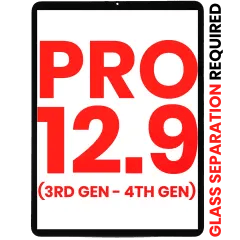 Digitizer för iPad Pro 12.9\" 3:e generationen (2018) / 12.9\" 4:e generationen (2020) (OCA förinstallerad & glasseparation krävs) (Eftermarknad Plus) (Alla färger)