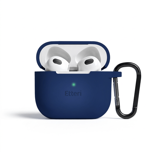 Etteri silikonfodral för AirPods 3 mörkblå blå