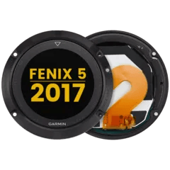 LCD-enhet med ram för Garmin Fenix 5 (2017) (Premium) (Svart)