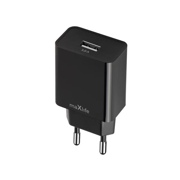 Maxlife MXTC-11 laddare 1x USB-A 3A svart svart