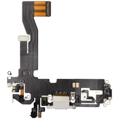 Laddningsport Flexkabel för iPhone 12 (Eftermarknad Plus) (Vit) vit