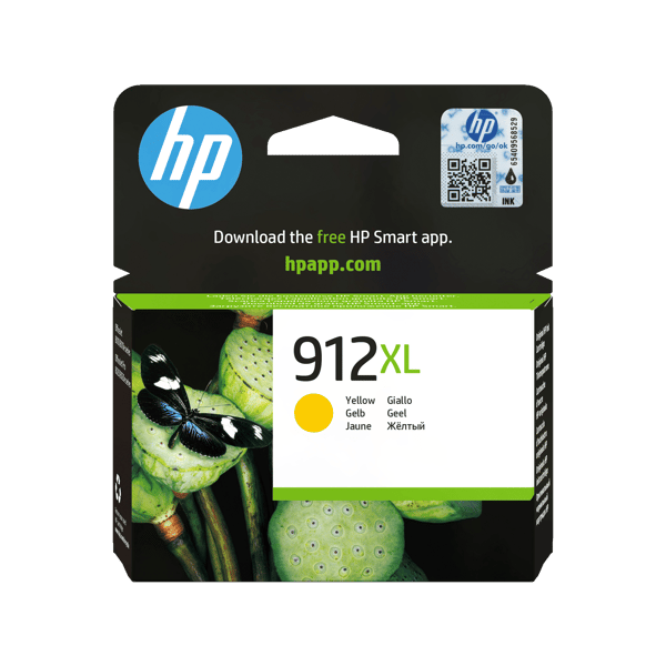 HP 912XL Gul 825 sidor bläck 3YL83AE gul