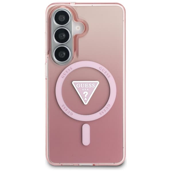 Guess fodral IML Gradient Triangle MagSafe för Samsung Galaxy S26 rosa rosa