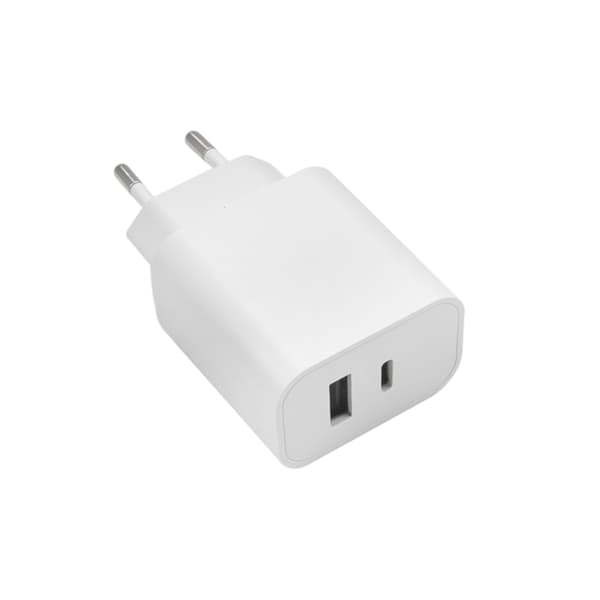 Maxlife MXTC-06 PD QC laddare 1x USB-C 1x USB 30W vit vit