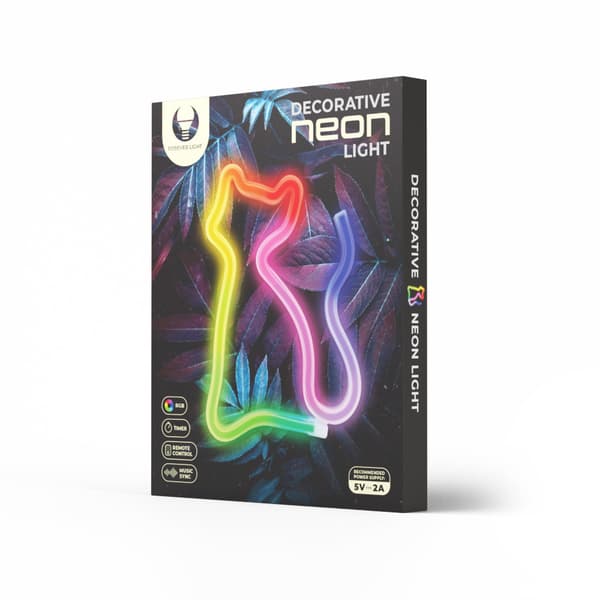 Neon LED RGB CAT FLRN03 + RC Forever Light
