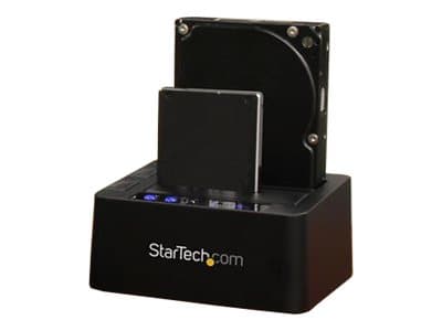 StarTech.com USB 3.1 (10Gbps) Hard Drive Duplicator Dock för 2.5 & 3.5 SATA SSD HDD 4Kn - USB/ USB-C [Thunderbolt 3 Compatible] Cloner (SDOCK2U313R)