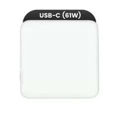 61W USB-C strömadapter endast för MacBook / iMac / Mac (OEM Grade A) (Bulkförpackning)