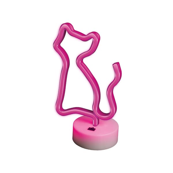 Neon LED on stand CAT pink FSNE02 Forever Light