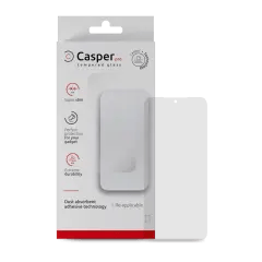 Casper Pro Härdat Glas för Google Pixel 9 / 9 Pro (Detaljhandelsförpackning) (Klar) röd
