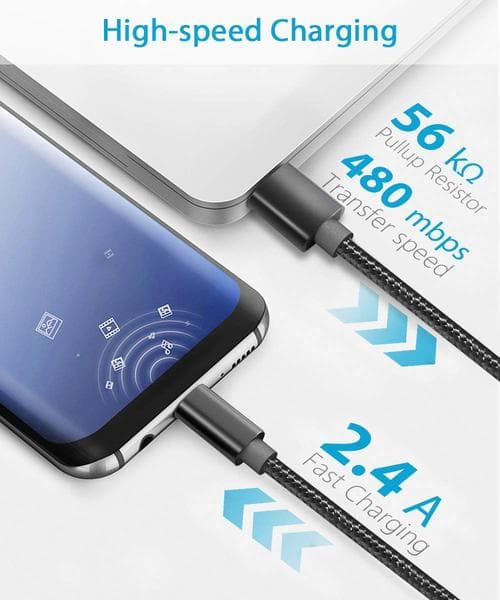 3 st hög kvalitet 2 m  usb-c guld Gold