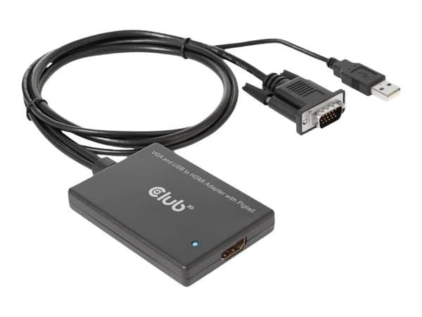 Club 3D Videoadapter 60cm svart