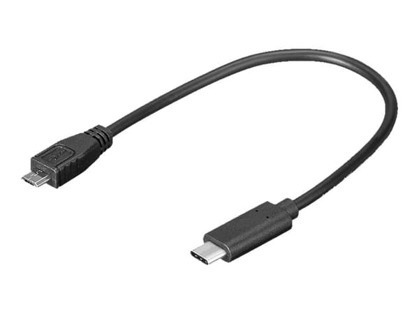 goobay USB-C adapter 20cm svart svart