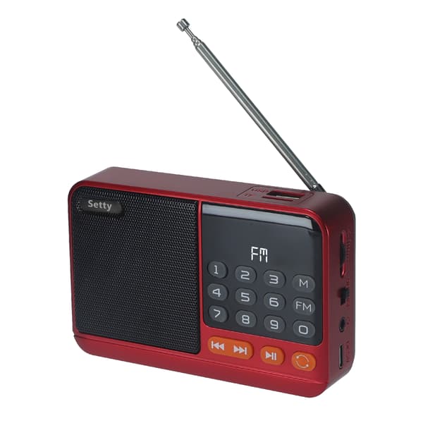 Setty mini FM-radio + Bluetooth-högtalare SFM-01M