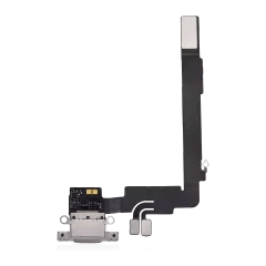 Laddningsport Flexkabel för iPhone 16 Pro Max (Premium) (Vit Titan)