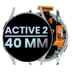LCD-enhet för Samsung Galaxy Watch Active 2 (40MM) (WiFi-version) (Service Pack) (Silver)