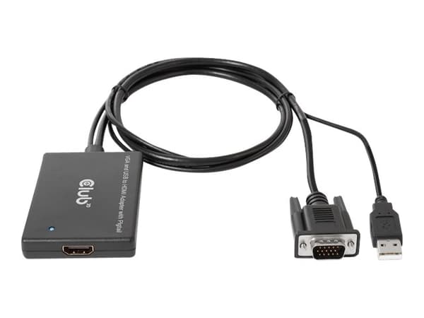 Club 3D Videoadapter 60cm svart