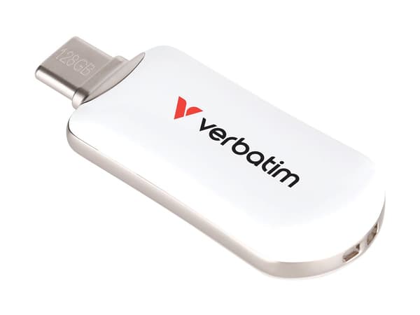 Verbatim Plectra 128GB USB stick vit
